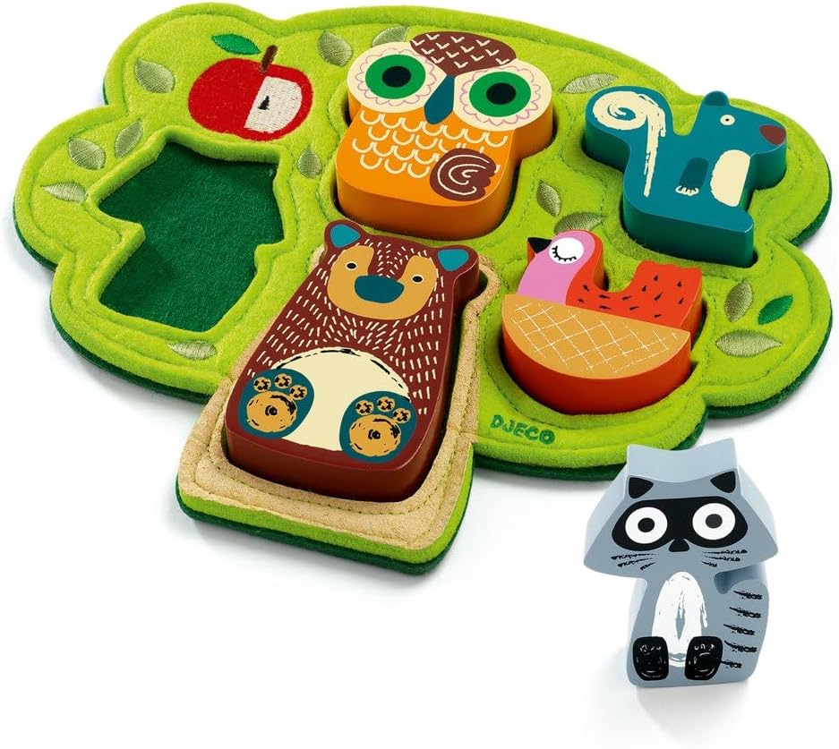 Djeco oski Madera y fieltro Puzzle