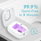 RILIZER Cubierta desinfectante para cepillos de dientes UV, tapa de...