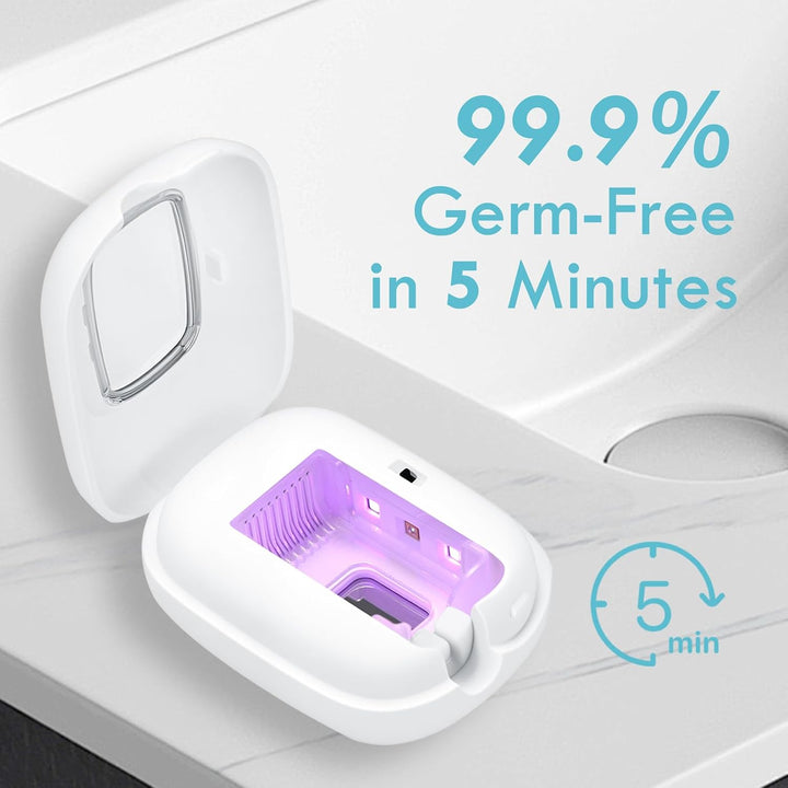 RILIZER Cubierta desinfectante para cepillos de dientes UV, tapa de...
