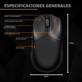 be quiet! Dark Perk Ergo - Mouse para juegos de PC, 1.94 oz, ligero...