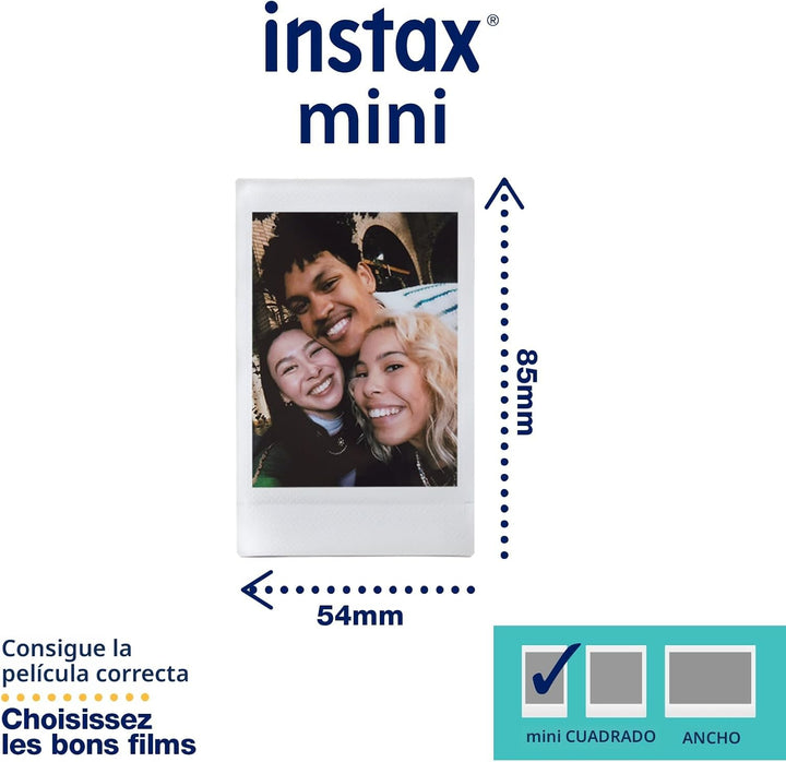 Fujifilm Cámara Instax Mini 12 de película instantánea, color blanc...