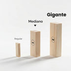 Outdoor Games - Torre de caída mediana con 54 bloques de madera, juego de