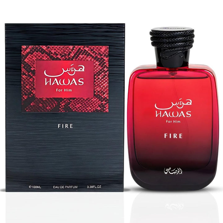 RASASI Hawas Fire Eau De Parfum Spray 100 ml (3.4 oz) - Perfume ára...