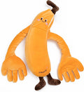 Banana Baby - Juguete de peluche calmante con suave vibración de 3 velocidades, brazos largos para abrazar, inserto cálido extraíble, lindo muñeco de peluche para niñas y niños