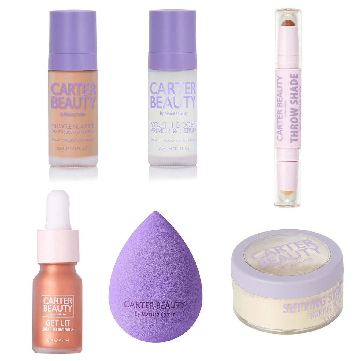 Carter Beauty Miracle Skin Set - Shortbread para mujer 7 piezas
