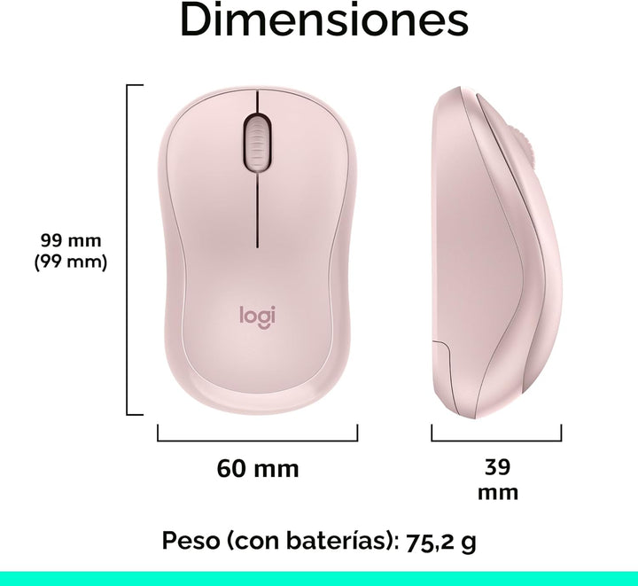 Logitech MK270 - Combo de teclado y mouse inalámbricos para Windows...