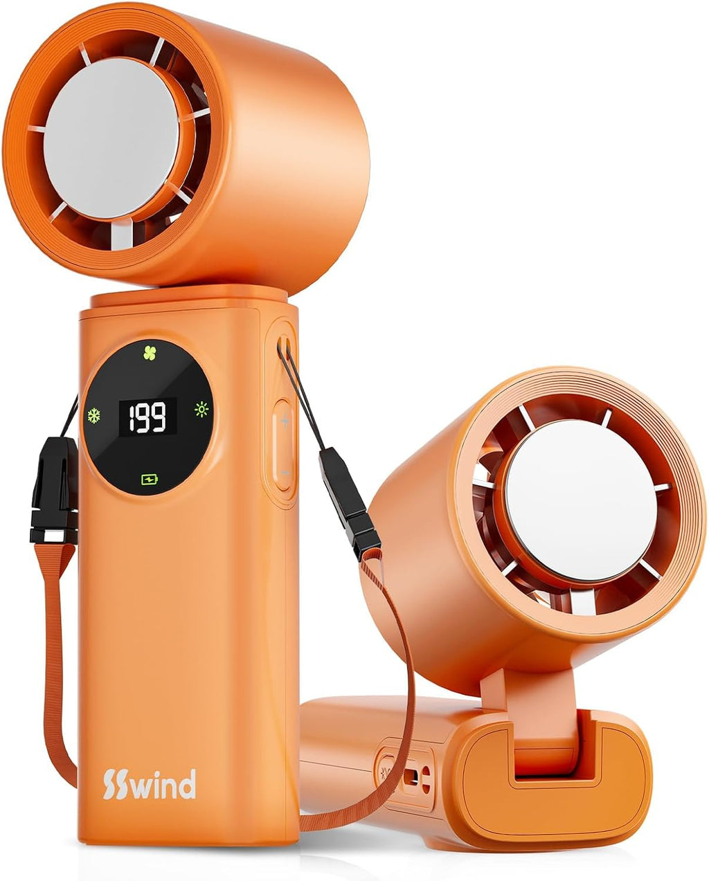 SSWind Ventilador de mano portátil de 6000 mAh con refrigeración po...