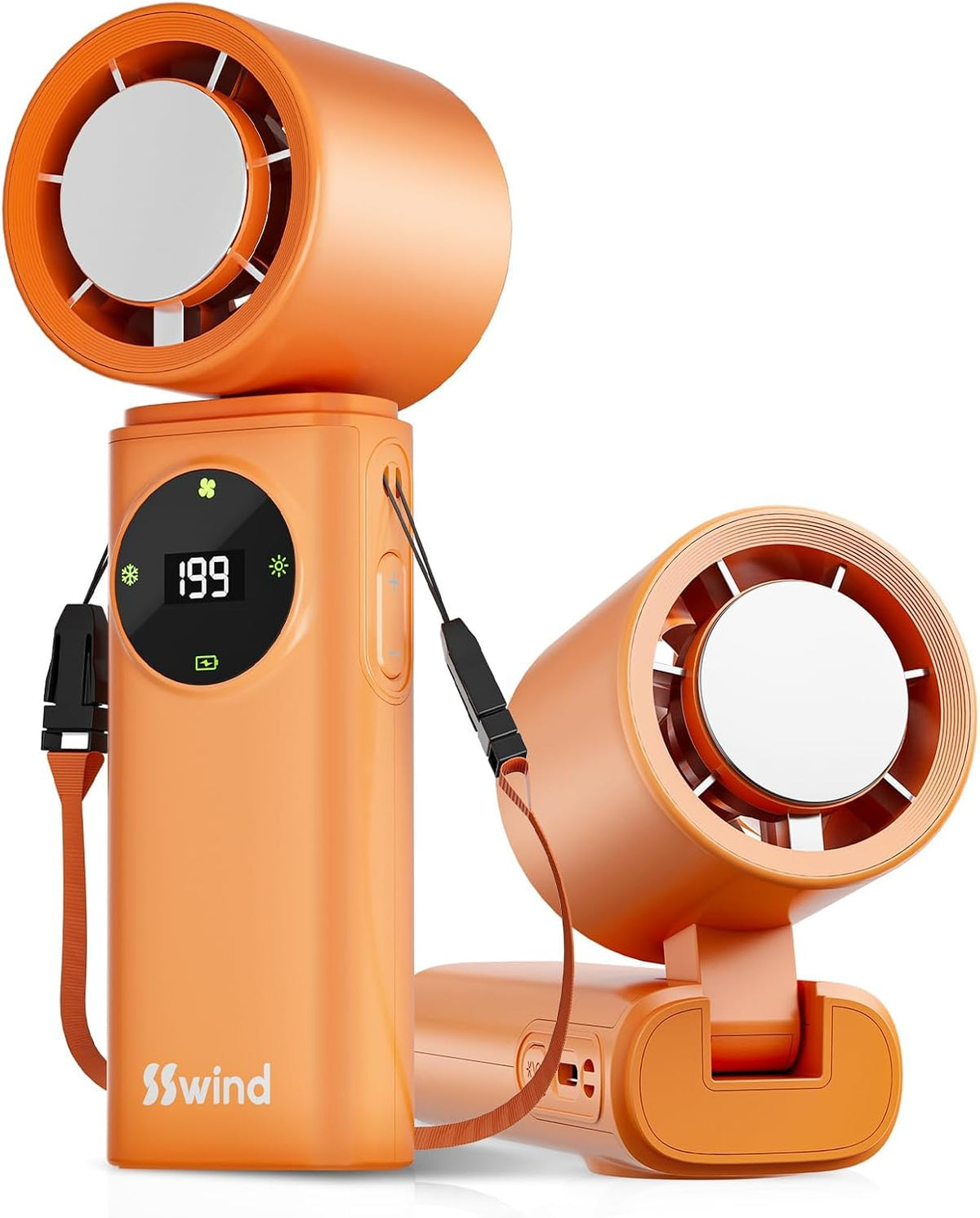 SSWind Ventilador de mano portátil de 6000 mAh con refrigeración po...