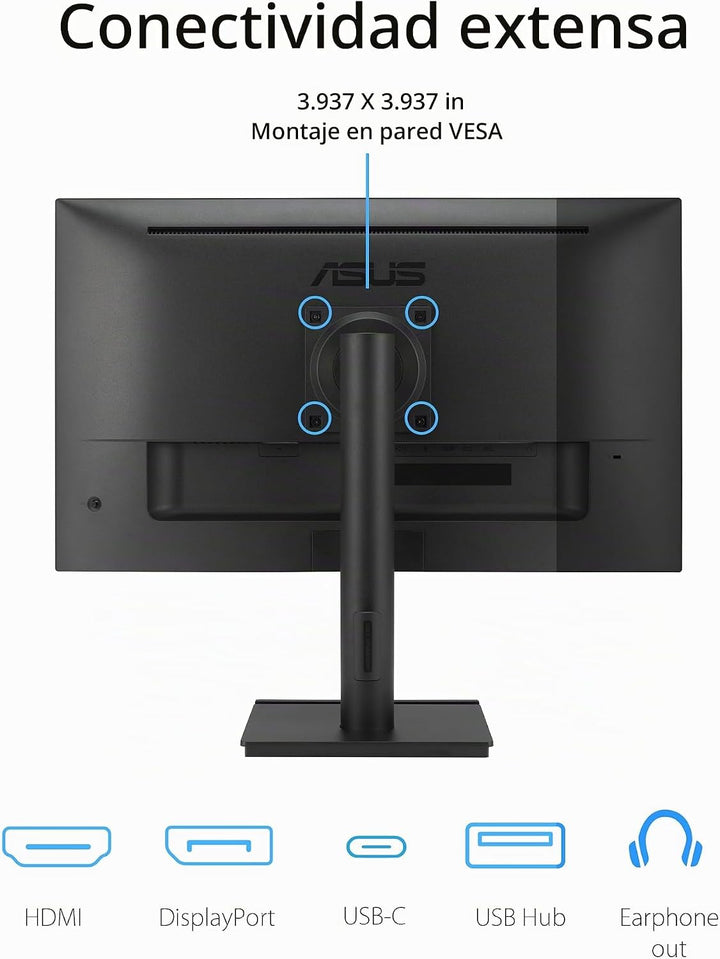 ASUS Monitor de negocios 4K de 27" (VA27UCPS) - UHD (3840 x 216...