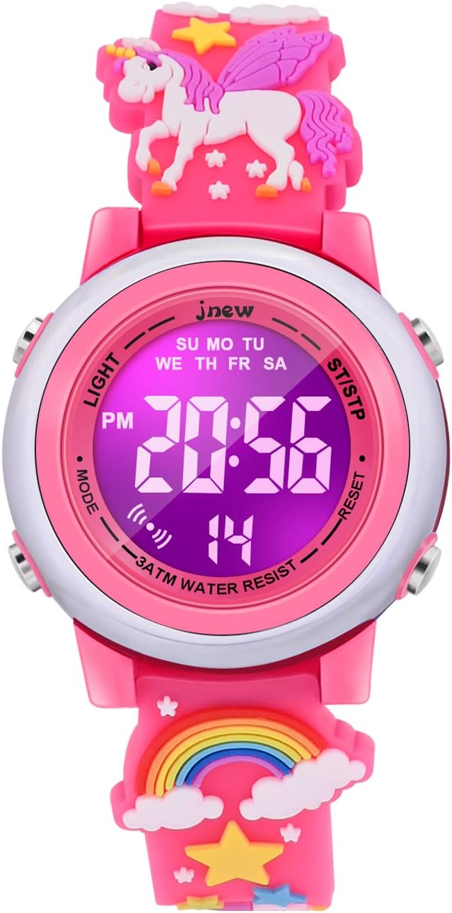 VAPCUFF Relojes impermeables 3D de dibujos animados para niñas con...