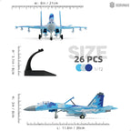 1:72 Escala SU-27 Flanker Fighter Jet Kit de modelo de montaje