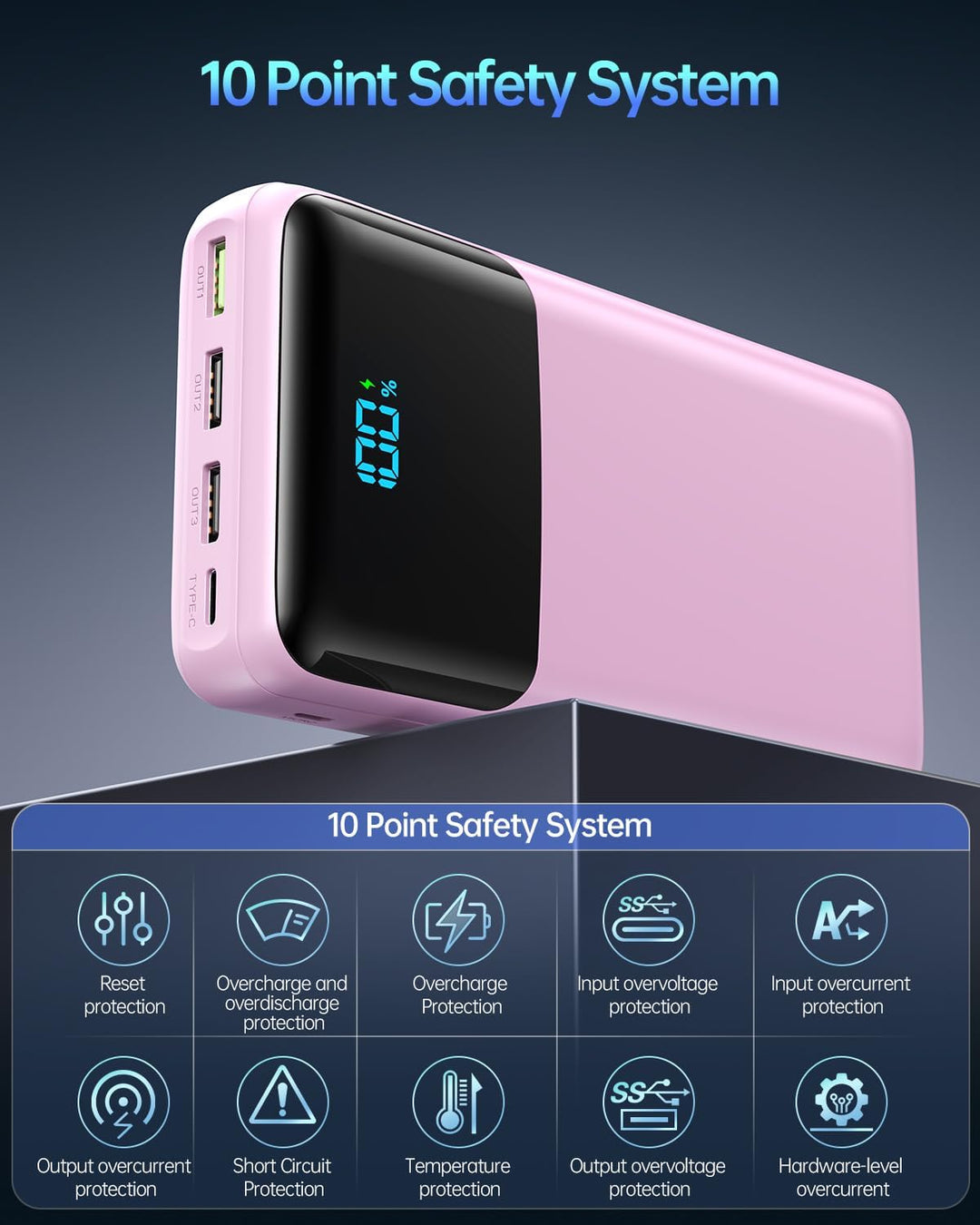 Cargador portátil de 50000 mAh, batería externa de alta capacidad p...