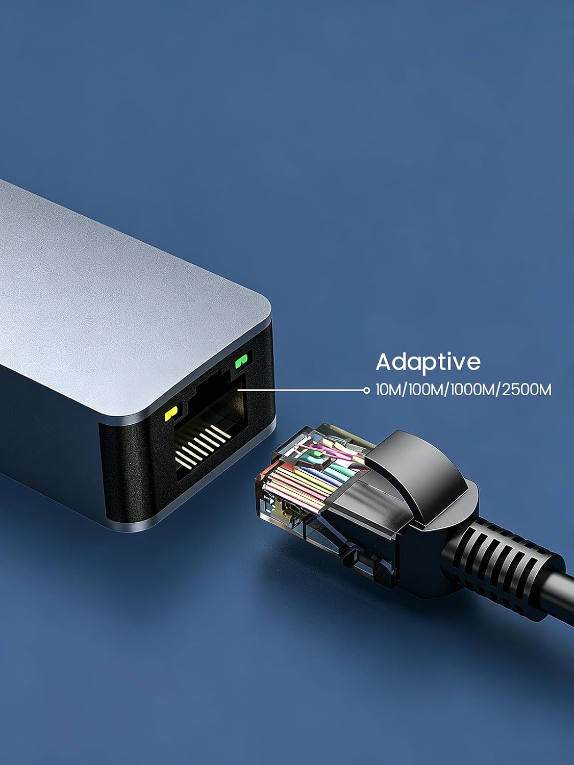 Adaptador USB C a Ethernet de 2.5 gb Gigabit para dispositivo NAS