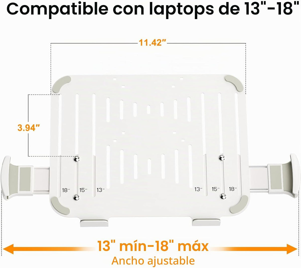 suptek Bandeja de montaje de brazo VESA ajustable para portátil de...