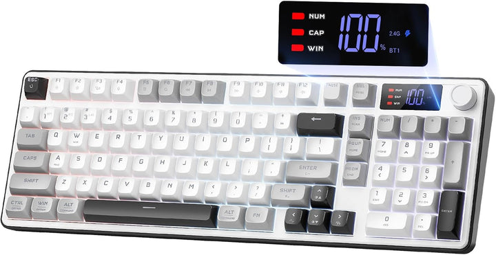 Redragon Teclado inalámbrico para juegos, teclado de computadora RG...