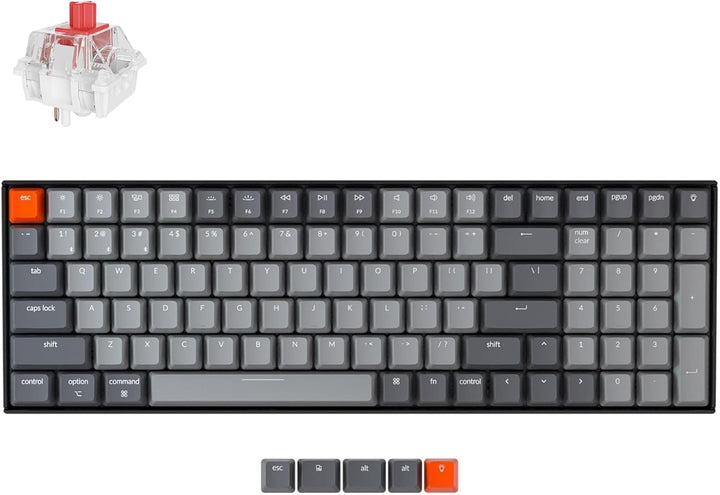 Keychron K4 96% Layout 100 teclas inalámbrico Bluetooth 5.1\/teclad...