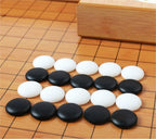 Cuencos plegables Go de 19 x 19 y piezas de imitación Jade Go - Juego de mesa de estrategia clásico (Weiqi)
