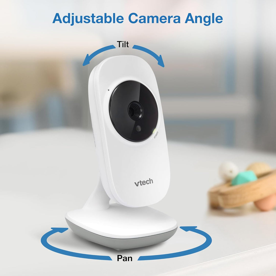 VTech VM819 - Monitor de bebé con cámara y audio, cámara portátil d...