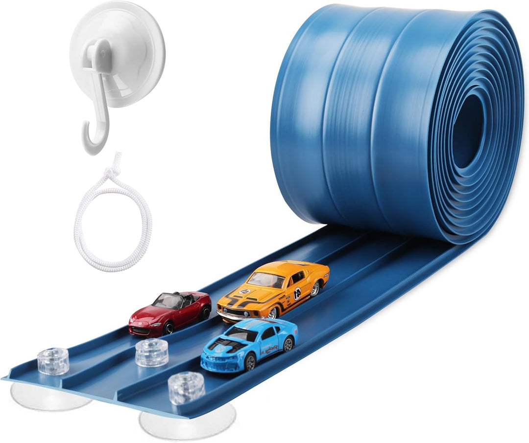 Pista de carreras flexible de 3 carriles para niños de 15 pies. Pis...