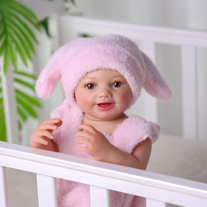 BABESIDE Drink and Wet Reborn Baby Dolls Girl - Muñeca de vinilo su...