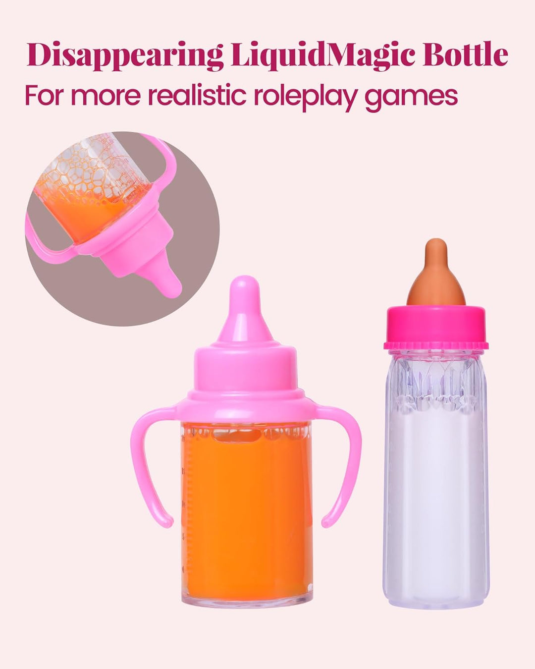 BABESIDE Cochecito de muñeca y accesorios Muñeca de bebé