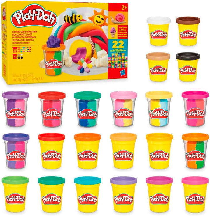 Play-Doh - Paquete de 22 colores Ultimate, colores surtidos a grane...