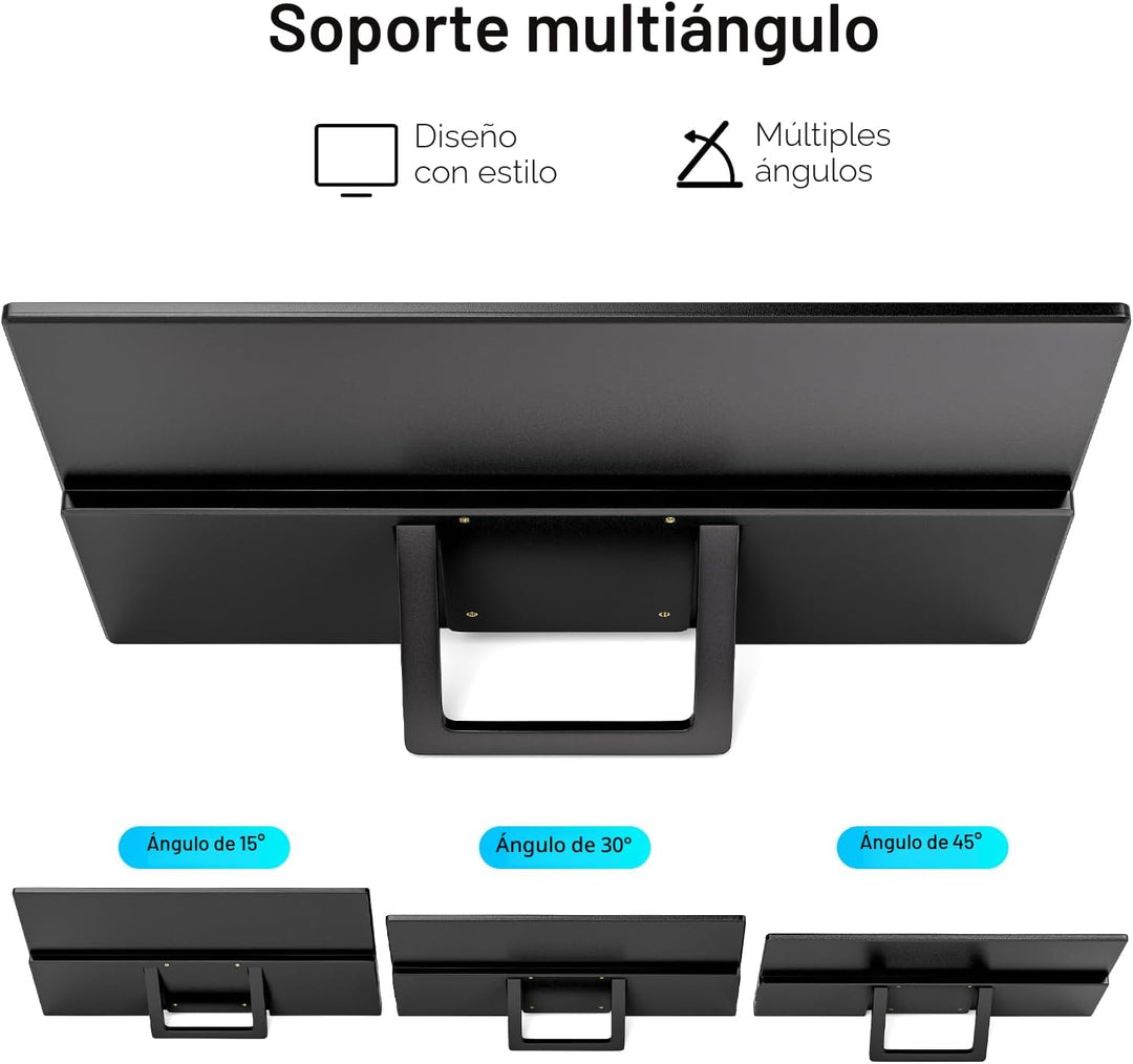 MSCMPOVA Monitor portátil de 15.6 pulgadas 1080P FHD USB-C HDMI Mon...