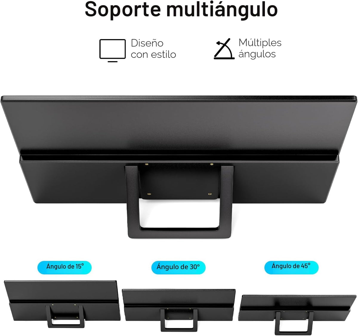 MSCMPOVA Monitor portátil de 15.6 pulgadas 1080P FHD USB-C HDMI Mon...