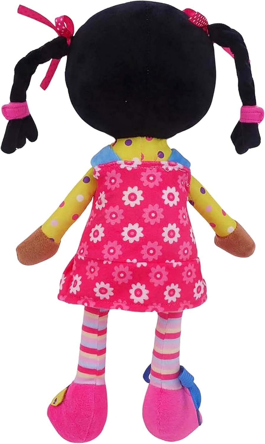 Snuggle Stuffs Sugar Snap - Muñeca de peluche para aprender a vesti...