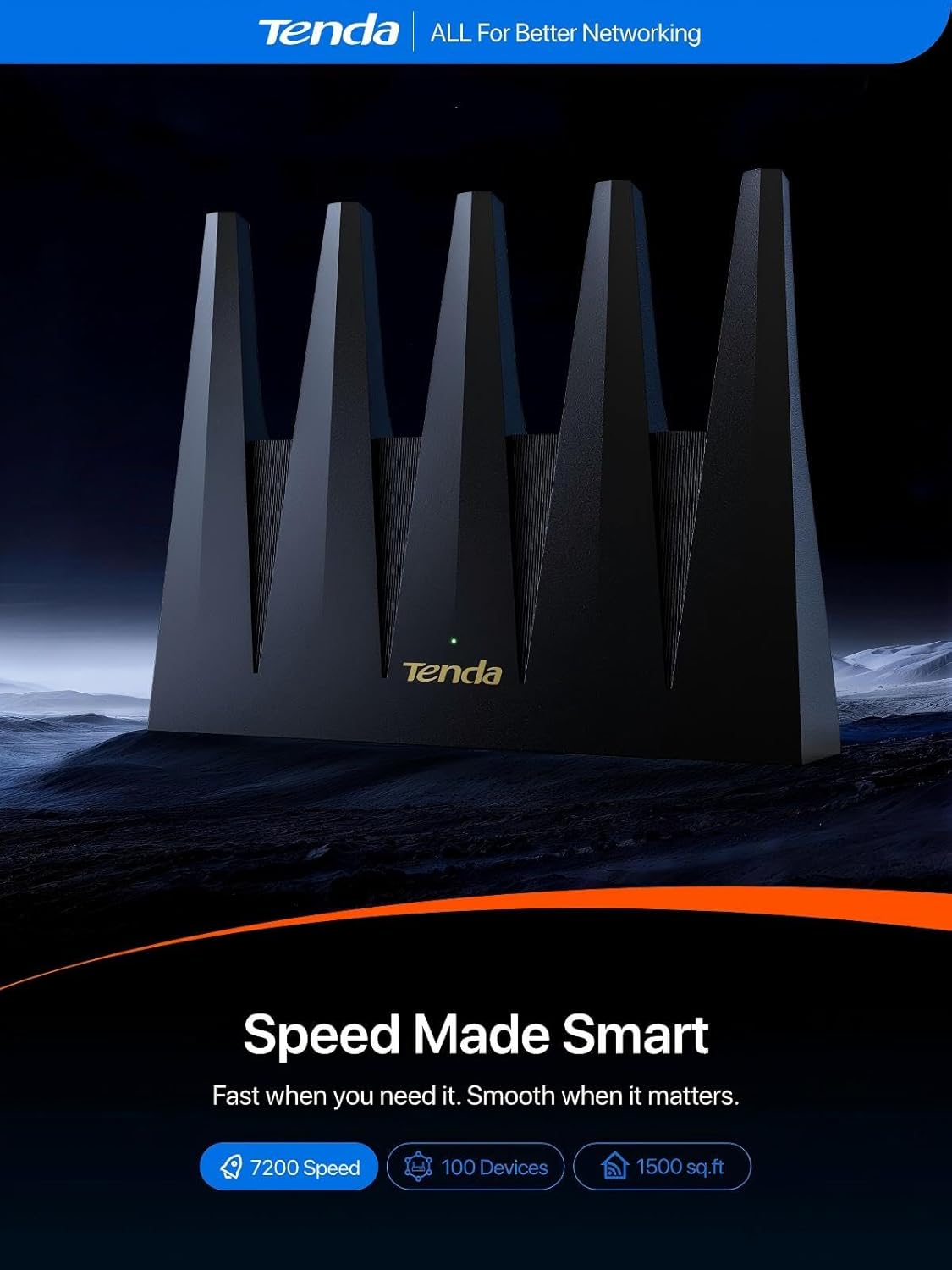 Tenda Enrutador WiFi 7 BE7200 \u2013 Router WiFi de alta velocidad...
