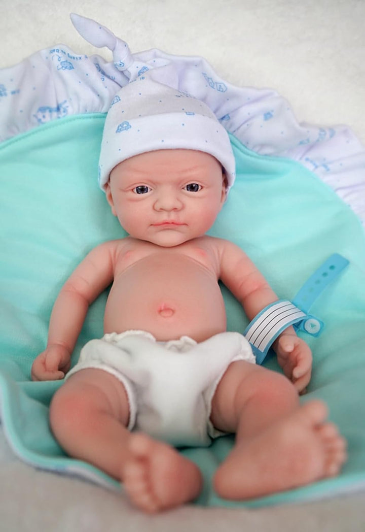 MYREBABY Muñeca bebé Reborn de 30 cm, micro prematuro, cuerpo compl...