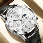 OLEVS Relojes para Hombres Lujo Cara Grande Relojes Resistente al Agua