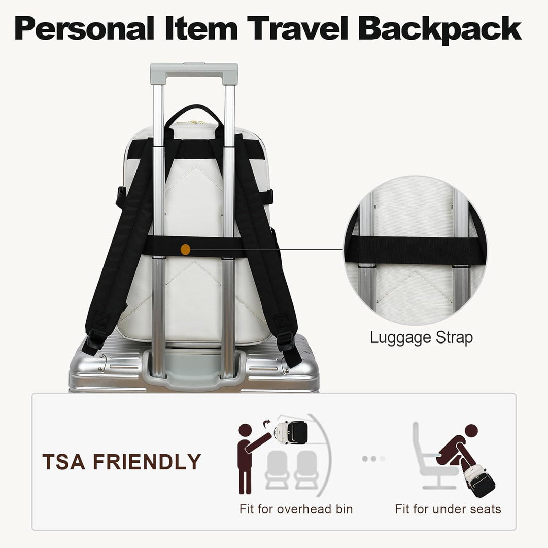 VANKEAN Mochila para laptop para mujer con bolsillo gigante para va...