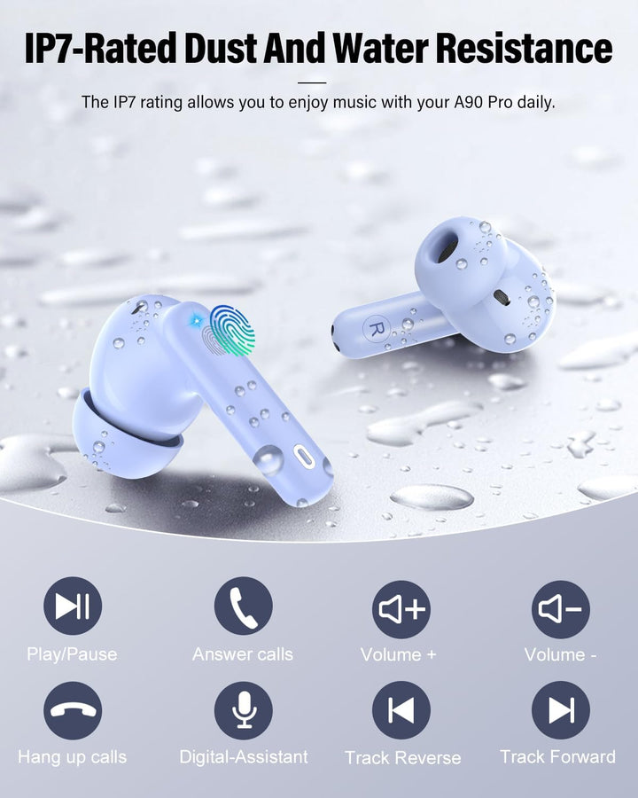 Auriculares inalámbricos Bluetooth con micrófono con cancelación de...