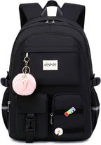 Mochila grande para estudiantes con laptop de abshoo para mujeres universitarias, Beige