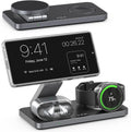 Estación de carga inalámbrica magnética plegable 3 en 1 para Samsung, soporte de cargador inalámbrico para Galaxy S26 Ultra S25/S24/Note 20/Flip 7/Fold 7, para Galaxy Watch Ultra/8/7/6, Galaxy Buds 3