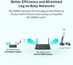 TP-Link AX1800 WiFi 6 Adaptador USB para PC de escritorio (Archer TX21UH) Adaptador de red inalámbrico con 2.4GHz, 5GHz, MU-MIMO, OFDMA, antena de doble banda 5dBi de alta ganancia, WPA3, compatible