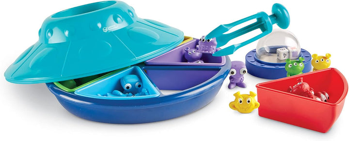 Learning Resources Oodles of Aliens Sorting Saucer - Juegos de apil...