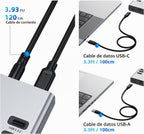 VANGREE, MK1-1200800C8, hub USB 3.2 de 17 puertos, alimentado, adaptador 12V/8A