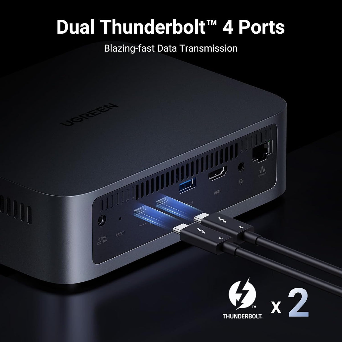 UGREEN NAS DXP480T Plus NAS SSD All-Flash de 4 bahías, CPU Intel i5...