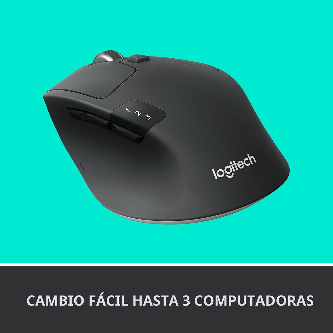 Logitech M720 - Ratón inalámbrico de triatlón, Bluetooth, receptor...