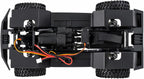 TRX4M Kit de chasis de nailon con caja de cambios de 2 velocidades, distancia entre ejes de 6.102 in premontada 1/18 RC marco sobre orugas para TRX4M Bronco Defender JJRC C8809 C8801