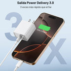 iPhone 18 17 16 Cargador de carga rápida extra largo 10FT USB C cargador