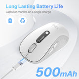 XBG Ratón Bluetooth inalámbrico B15pro, Bluetooth 5.0\/4.0 y 2.4G T...