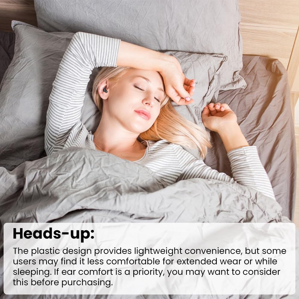 Piluyaa Auriculares para dormir con Bluetooth en el oído, auricular...