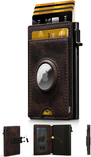 iwantit Cartera para bolsillo frontal para hombre: delgada con clip...
