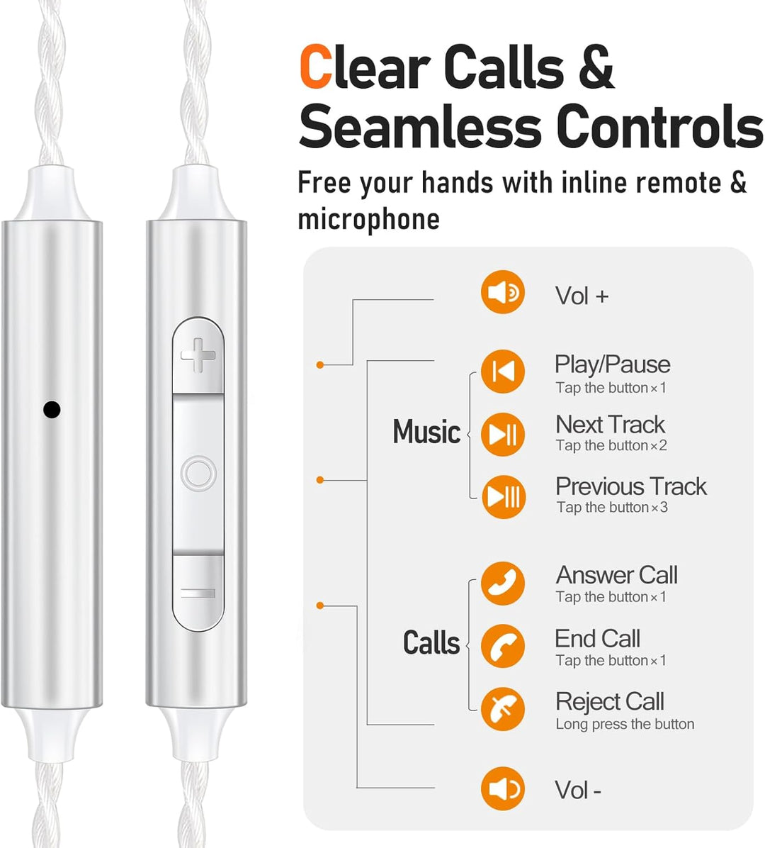 Vibes - Auriculares con cable de 6.8 fl oz, auriculares de alta fid...
