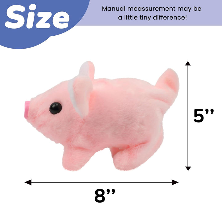 Hopearl - Cerdito interactivo que camina, juguete de peluche electr...