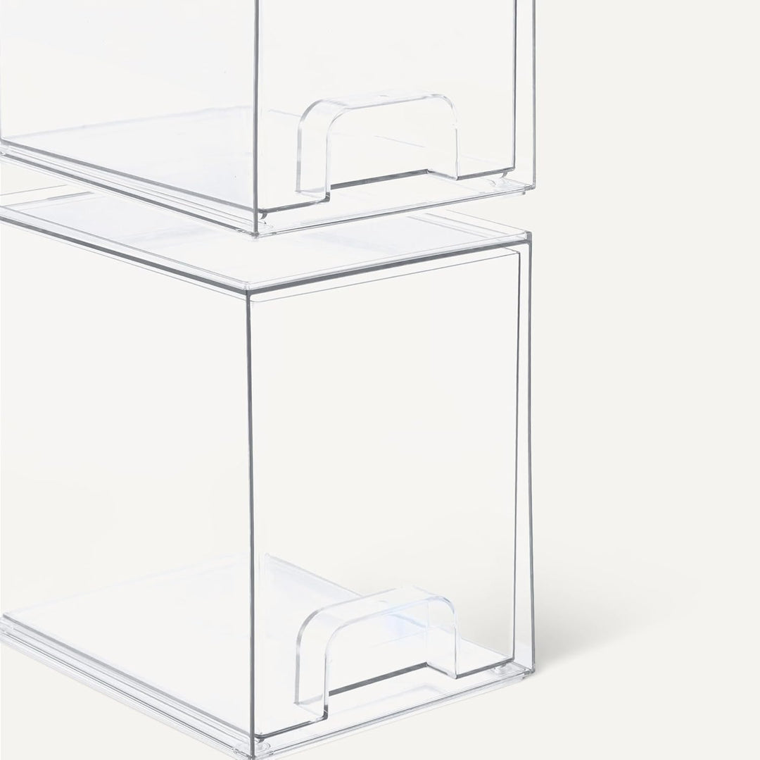 Amazon Basics Cajones organizadores de maquillaje apilables de plás...
