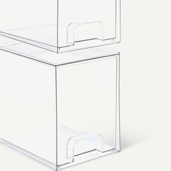 Amazon Basics Cajones organizadores de maquillaje apilables de plás...